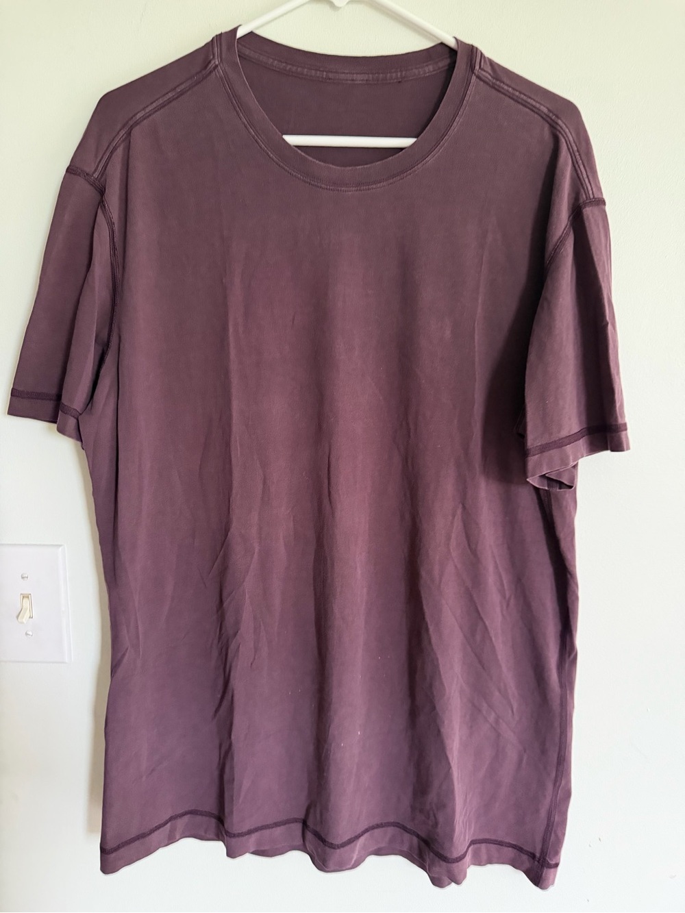 Lululemon Men's Washed Plum Crew Neck T-Shirt